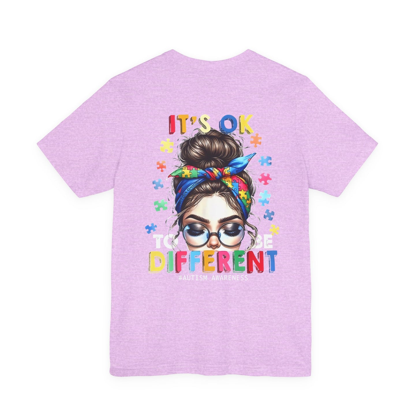 Autism Awareness Tee — "It's OK to Be Different" Graphic T-Shirt