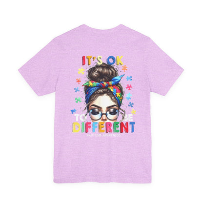 Autism Awareness Tee — "It's OK to Be Different" Graphic T-Shirt