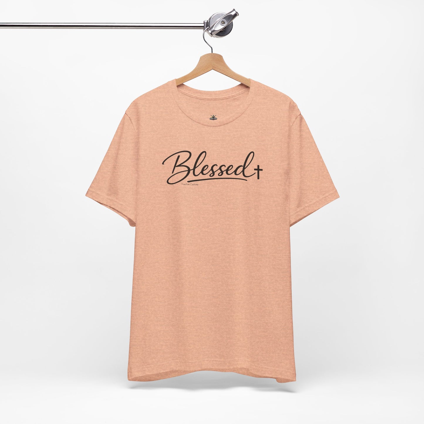 Blessed Minimalist Tee - White Short Sleeve Shirt