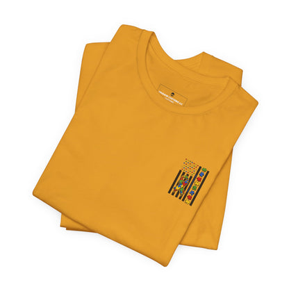 Autism Awareness Flag T-Shirt — Puzzle Ribbon Support Tee