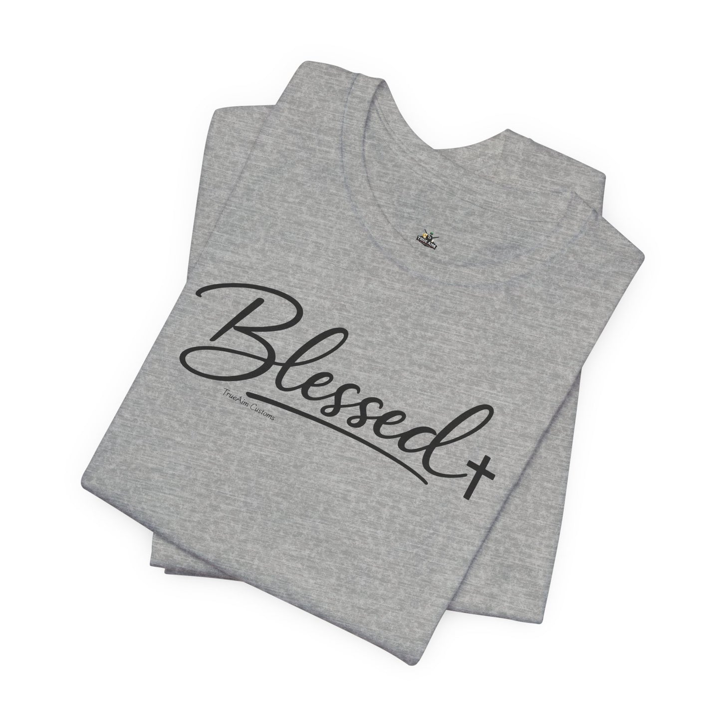 Blessed Minimalist Tee - White Short Sleeve Shirt