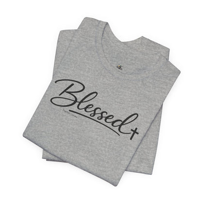 Blessed Minimalist Tee - White Short Sleeve Shirt
