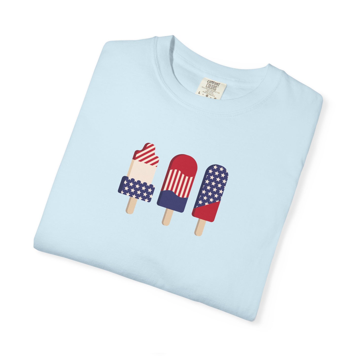 Patriotic Popsicle T-Shirt — USA Flag Ice Cream Graphic Tee