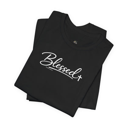 Blessed Minimalist Tee - White Short Sleeve Shirt