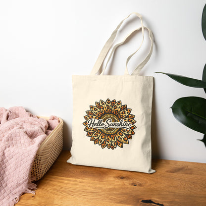 Hello Sunshine Sunflower Tote Bag