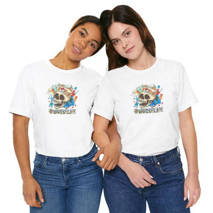 Nurse life Skull Graphic Tee