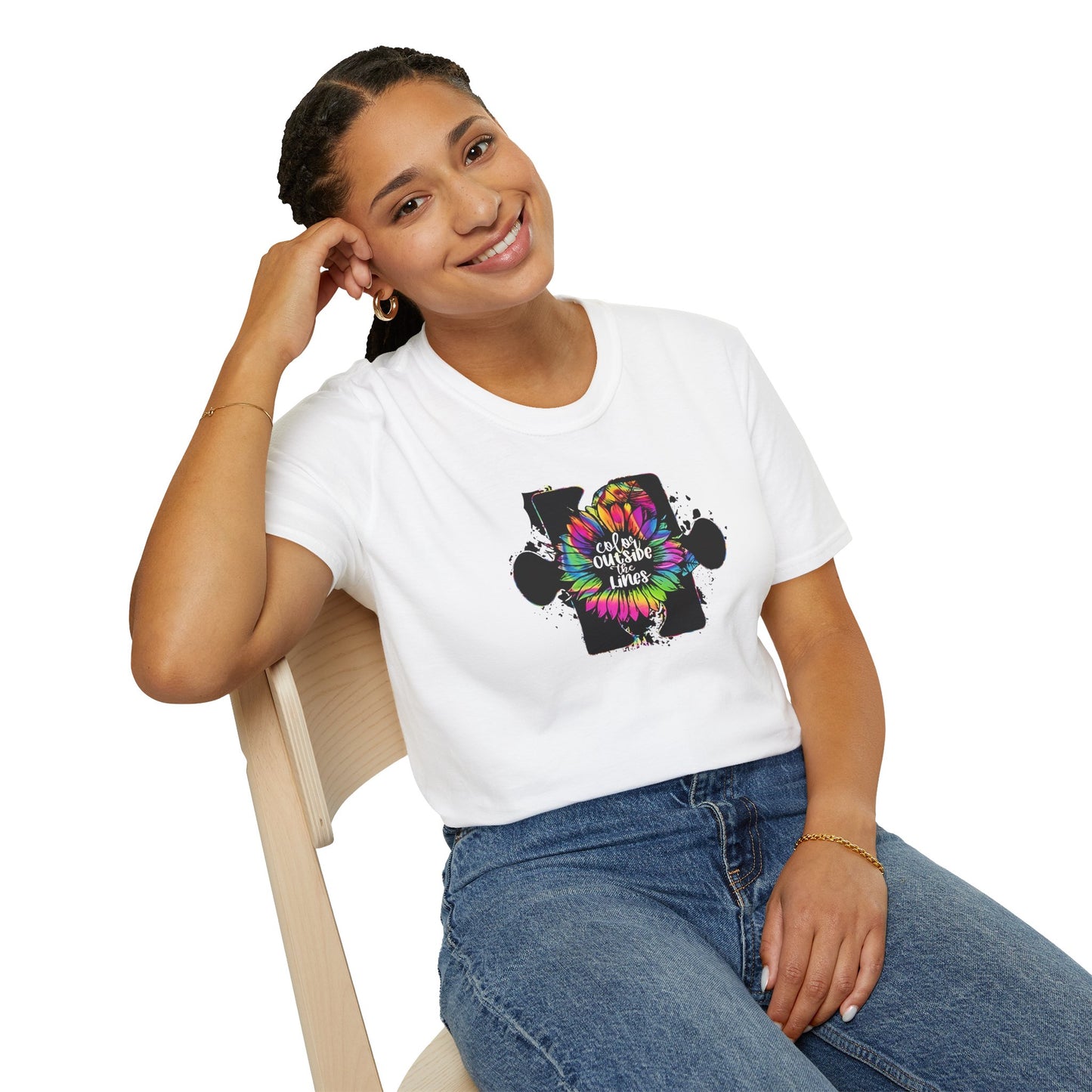 Color outside the lines t shirt