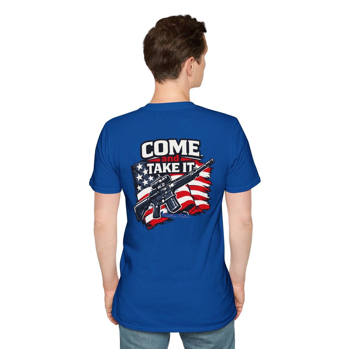 Come and Take It, American Flag Rifle Graphic Patriotic Tee