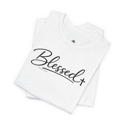 Blessed Minimalist Tee - White Short Sleeve Shirt