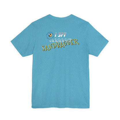 I Spy a Sandbagger T-Shirt — Funny billiards Sandbagger Tee