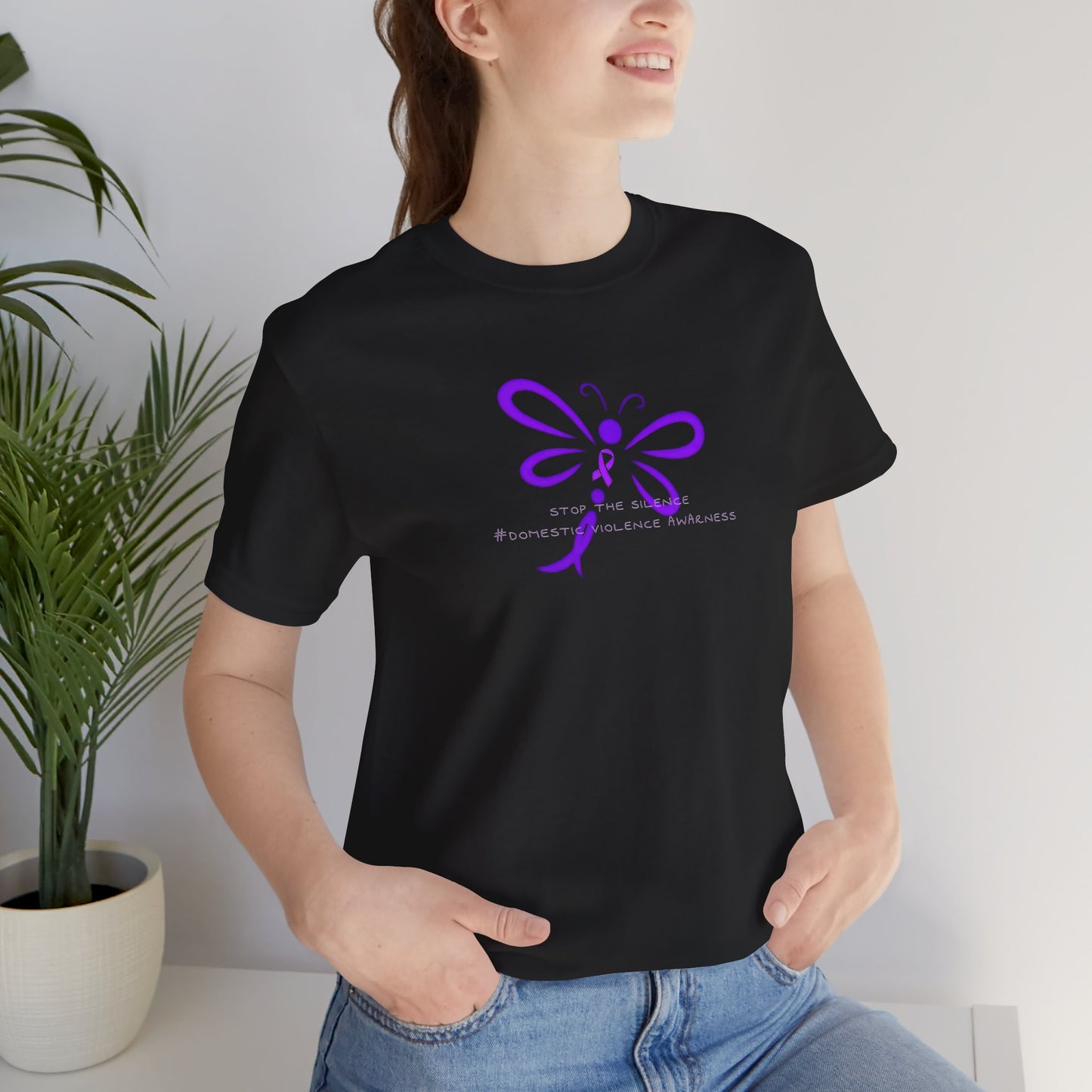 Stop the silence domestic violence awareness T-Shirt