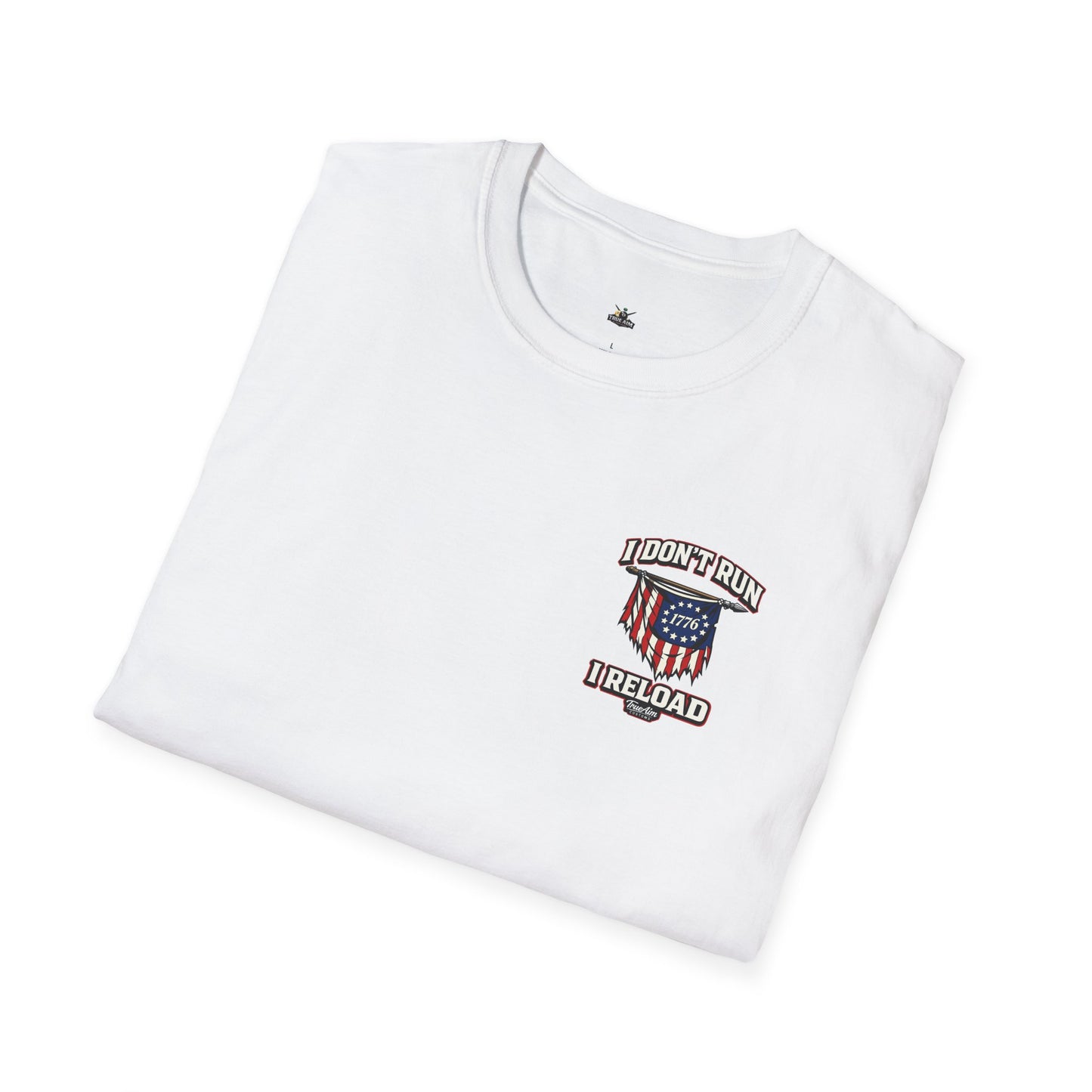 American Flag, AR 15- I don't run I reload 2A tee shirt unisex
