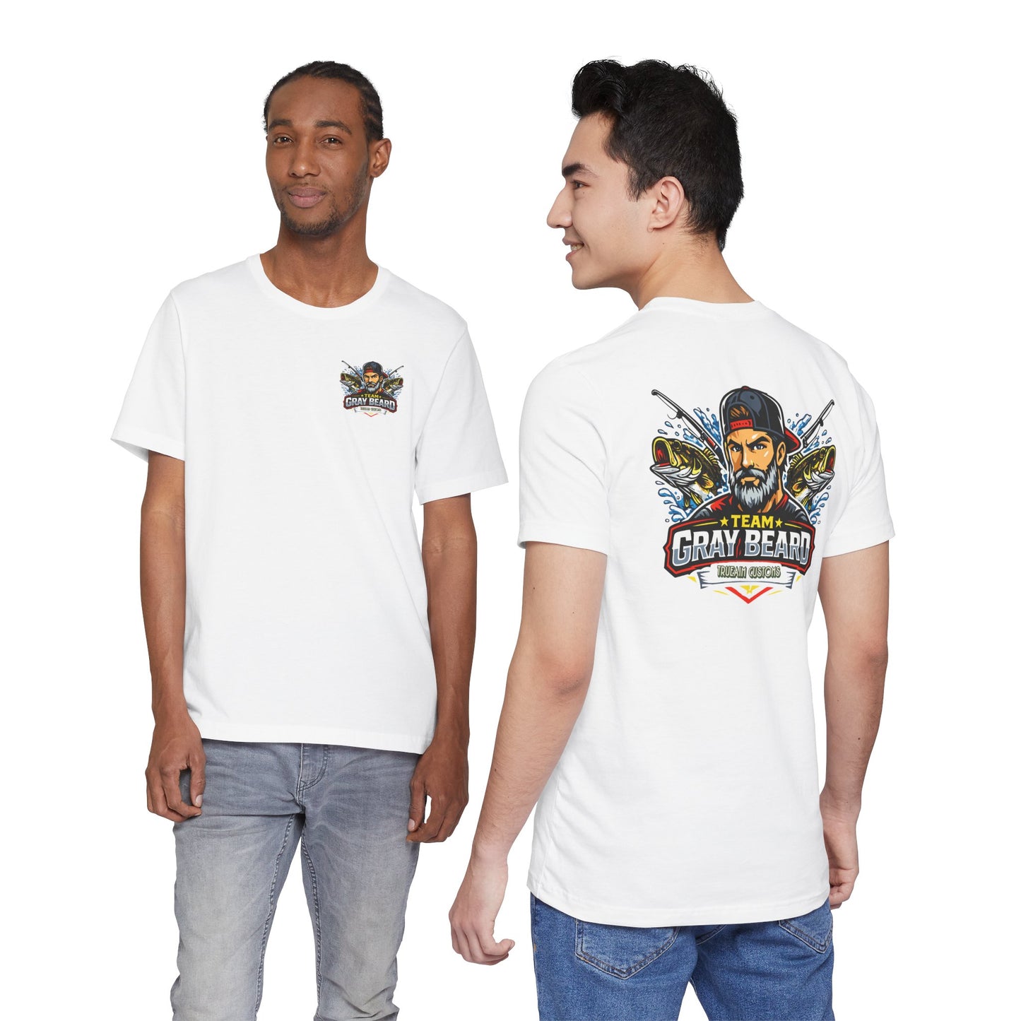 Gray Beard Fishing Team T-Shirt — Men's Fishing Graphic Tee
