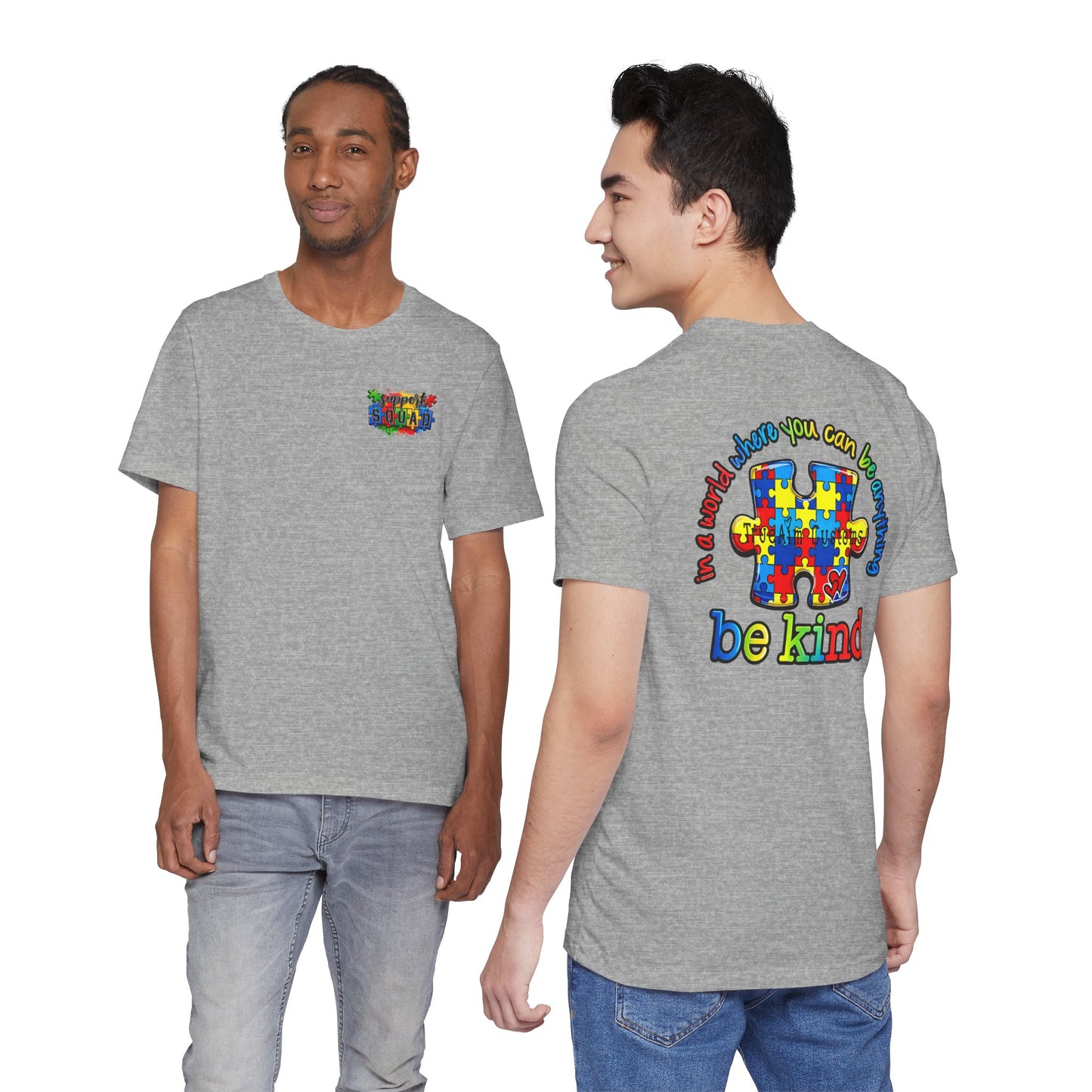 support squad, Be Kind Autism Puzzle T-Shirt