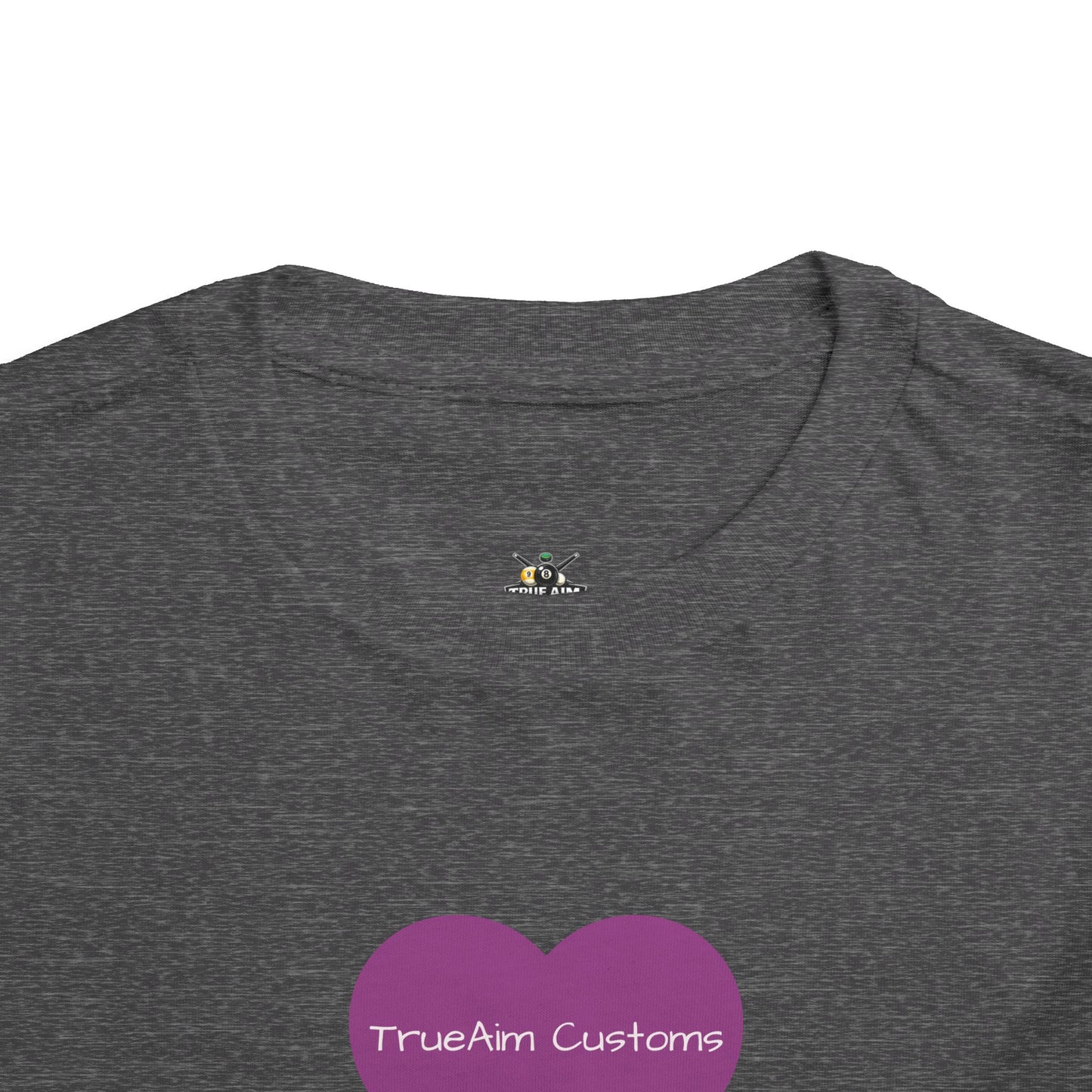 Toddler Tee — Purple Heart Graphic Kids Shirt, Cute Valentine's or Everyday Baby Gift