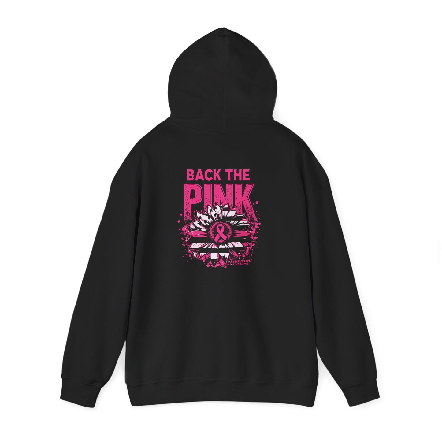 Back the Pink breast cancer Graphic Hooded Sweatshirt