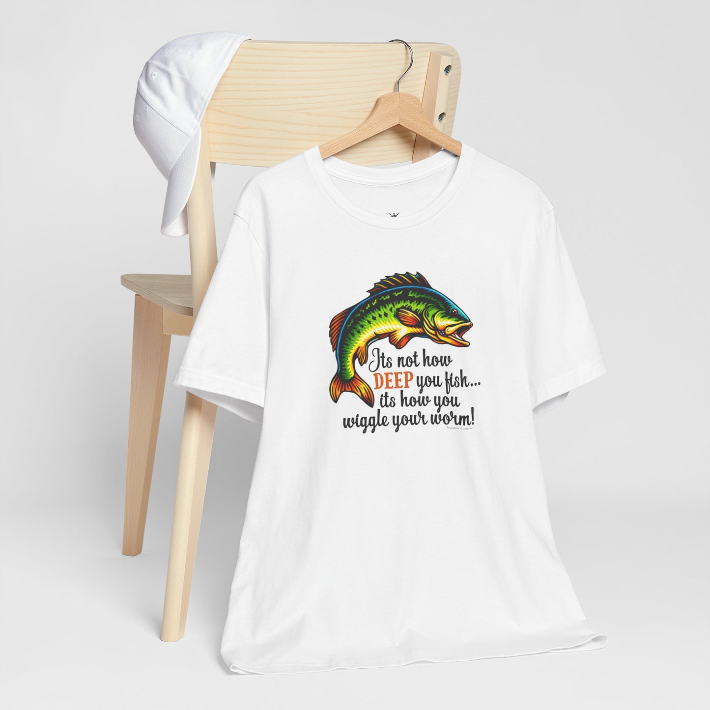 "It's Not How Deep You Fish” Funny Hook Tee