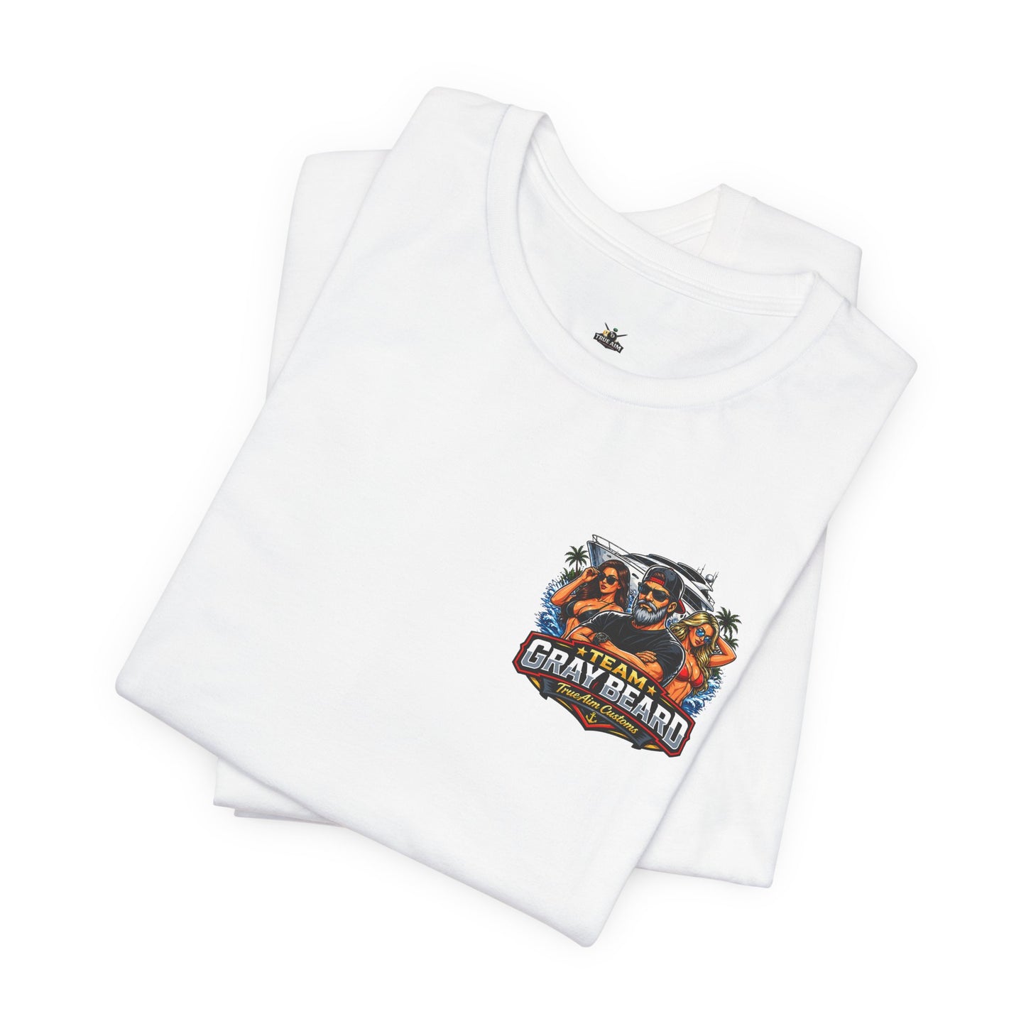 Team Gray Beard T-Shirt — Vintage Beach Boat Fishing Crew Tee