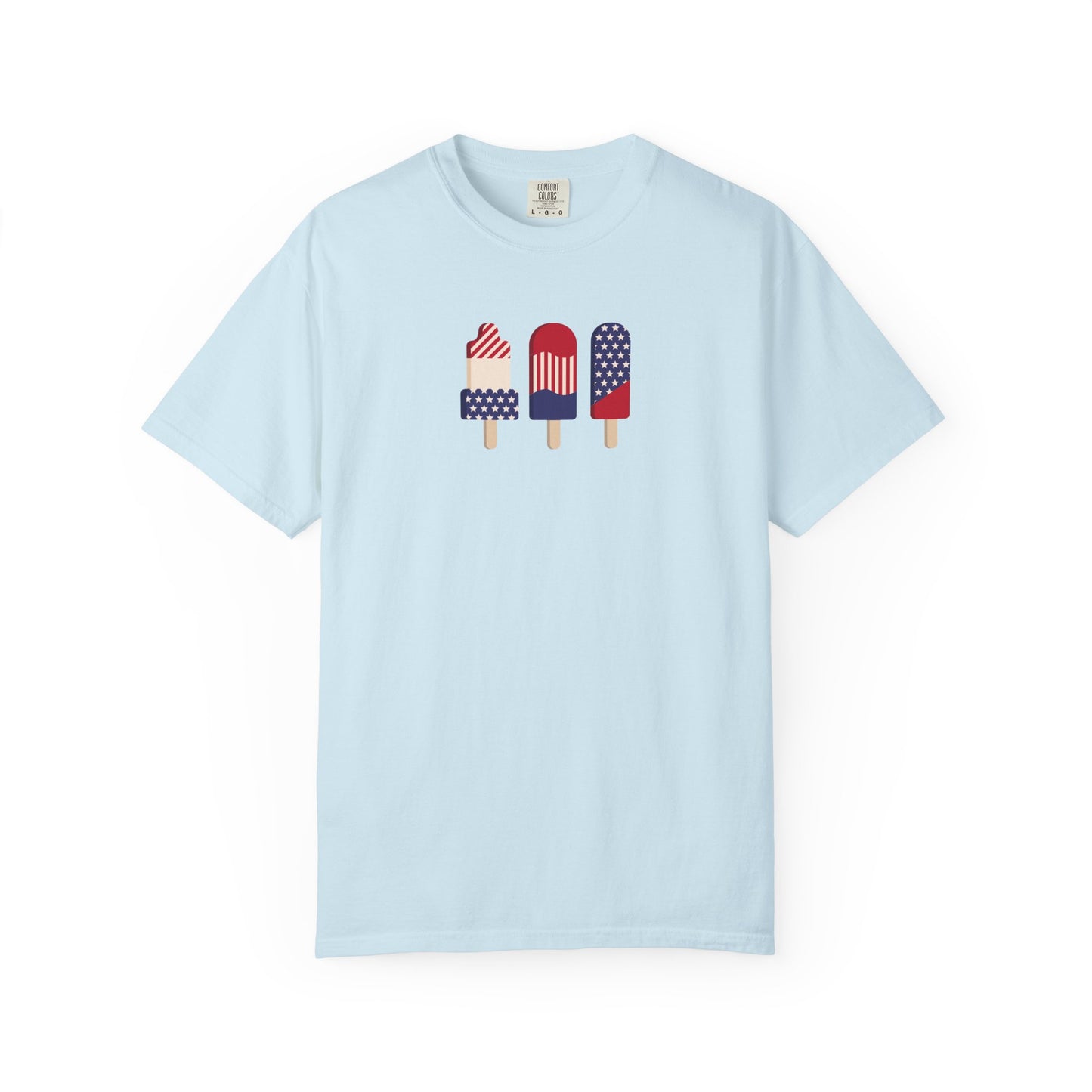 Patriotic Popsicle T-Shirt — USA Flag Ice Cream Graphic Tee