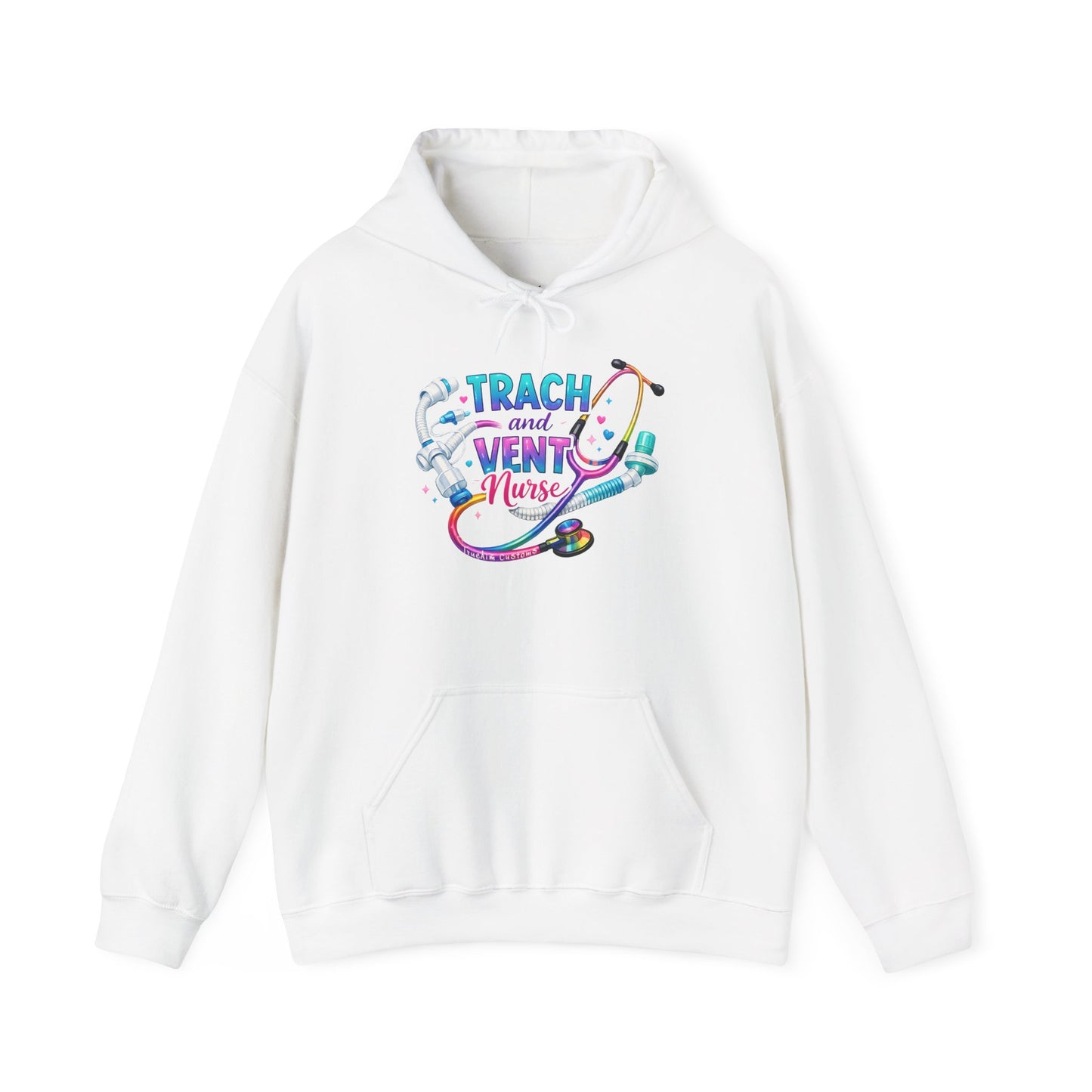 TRACH and VENT nurse Unisex Heavy Blend™ Hooded Sweatshirt